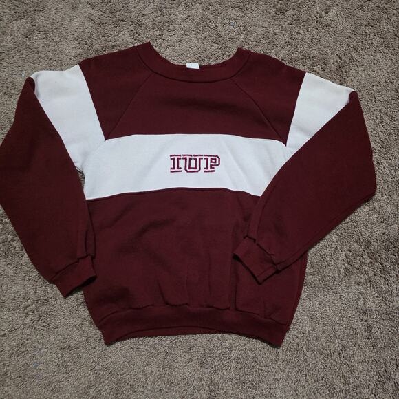 Vintage IUP Sweat Set Kids Size 12 Indiana University Of Pennsylvania Preppy - Picture 2 of 8